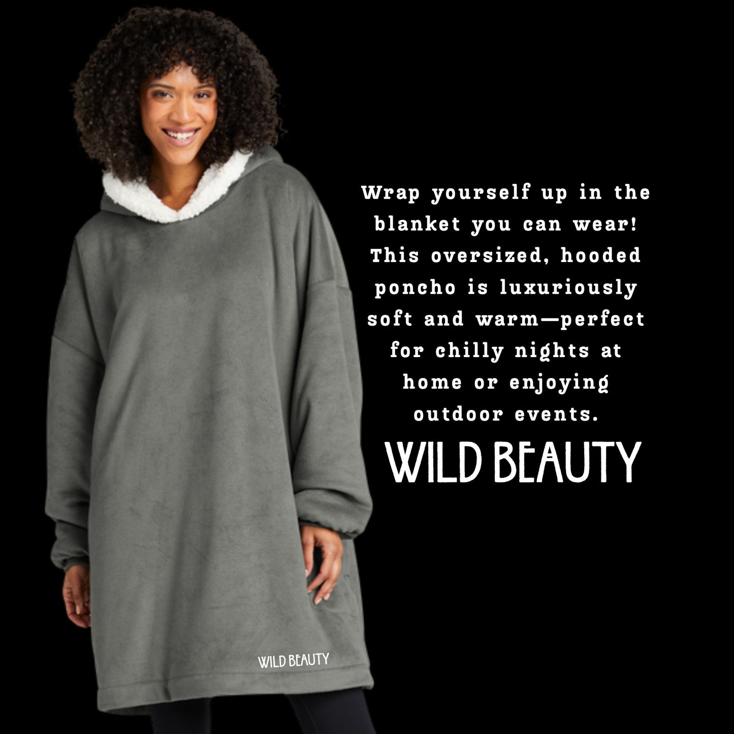 "Wild Beauty" Mountain to Lake Wearable Blanket
