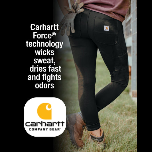"Wild Beauty" Carhartt Force® Women’s Midweight Utility Legging