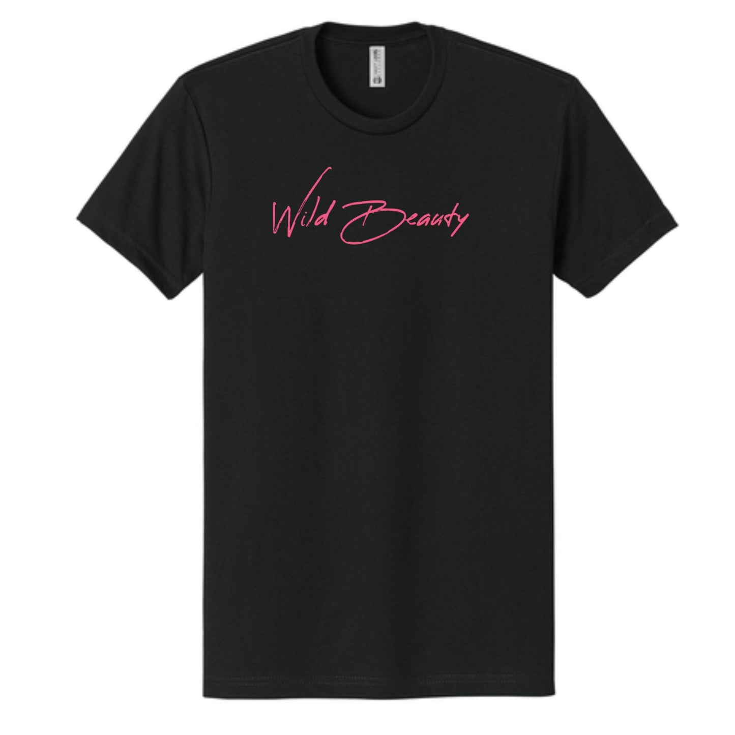 "Wild Beauty" in pink Adult 100% Cotton Tee