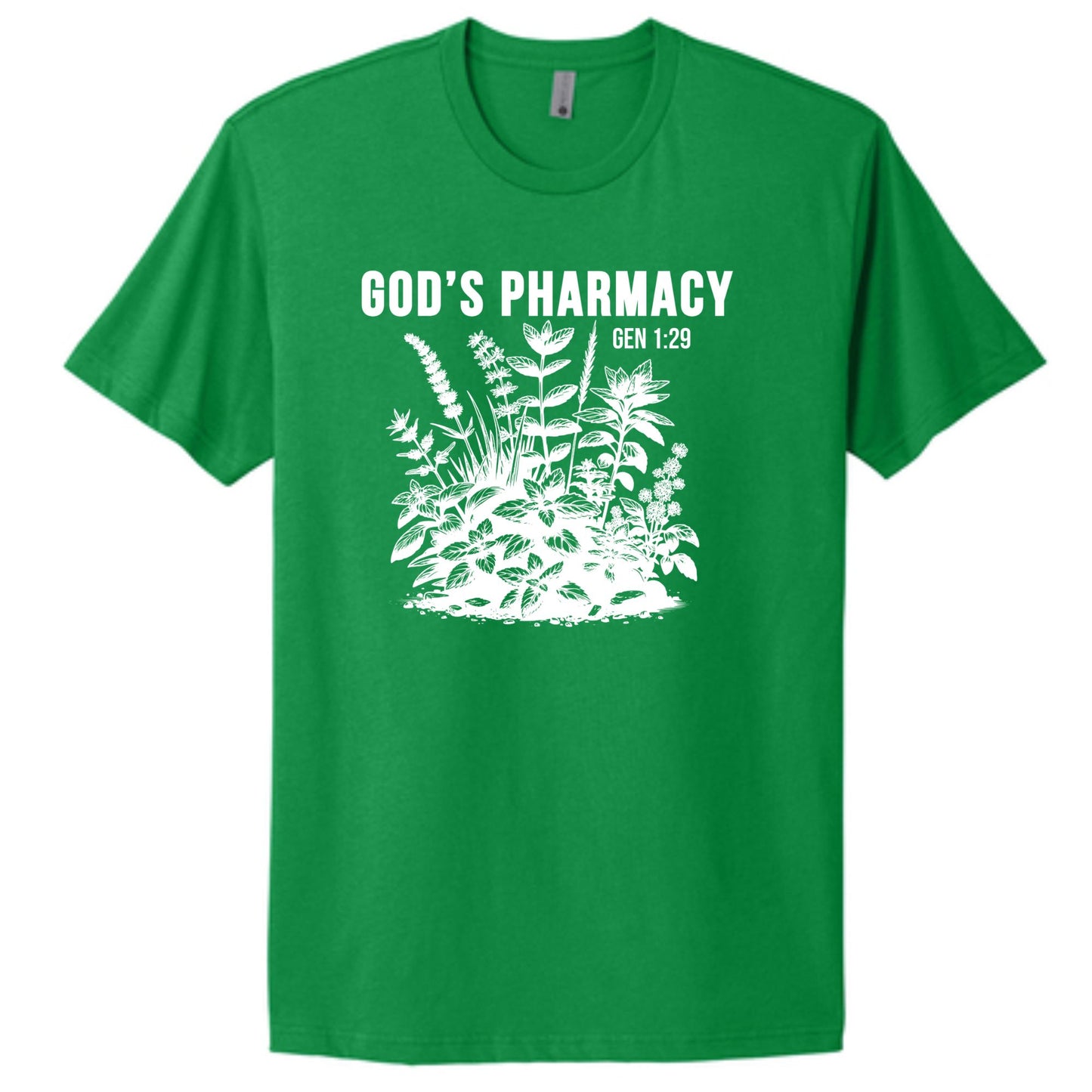 "God's Pharmacy" Adult 100% Cotton Tee