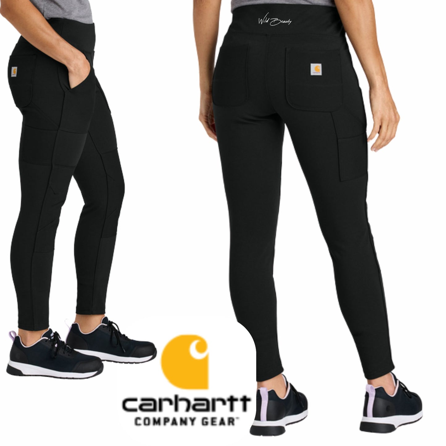 "Wild Beauty" Carhartt Force® Women’s Midweight Utility Legging