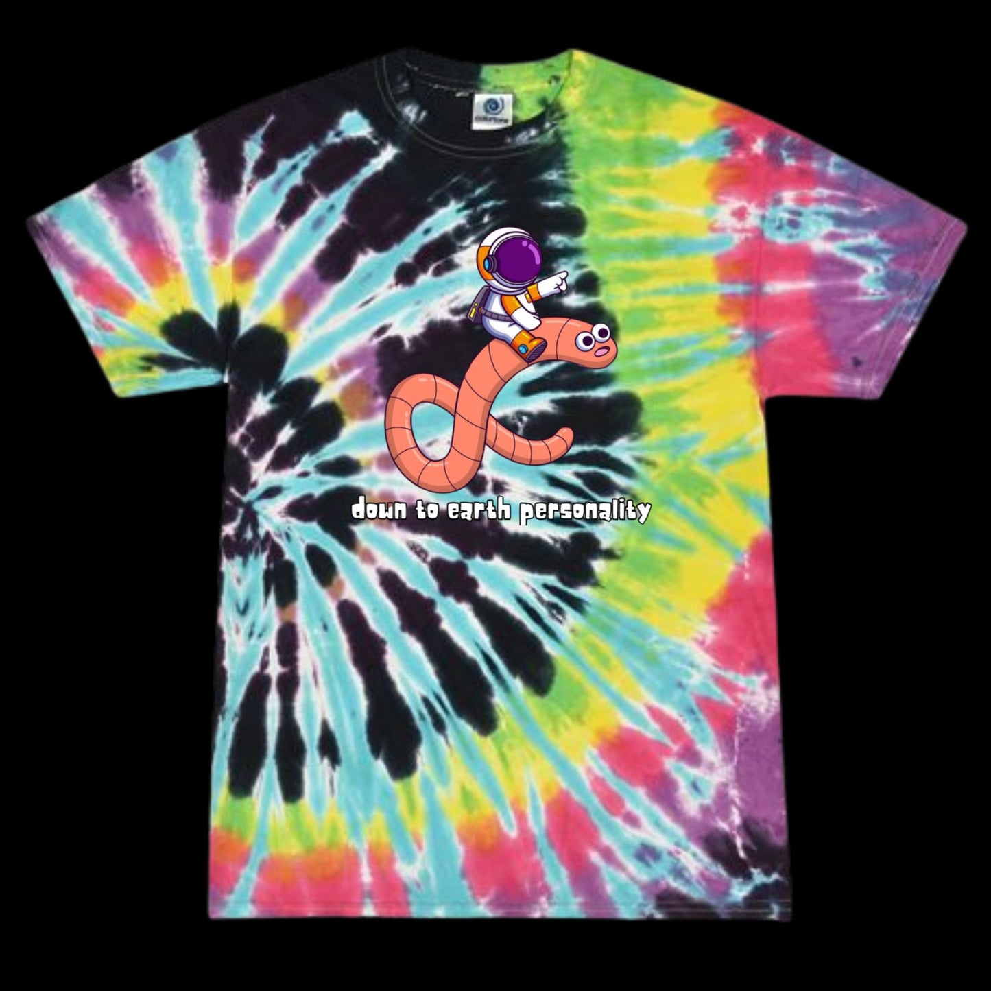 "Down to Earth" Multi-Color Tie-Dyed T-Shirt
