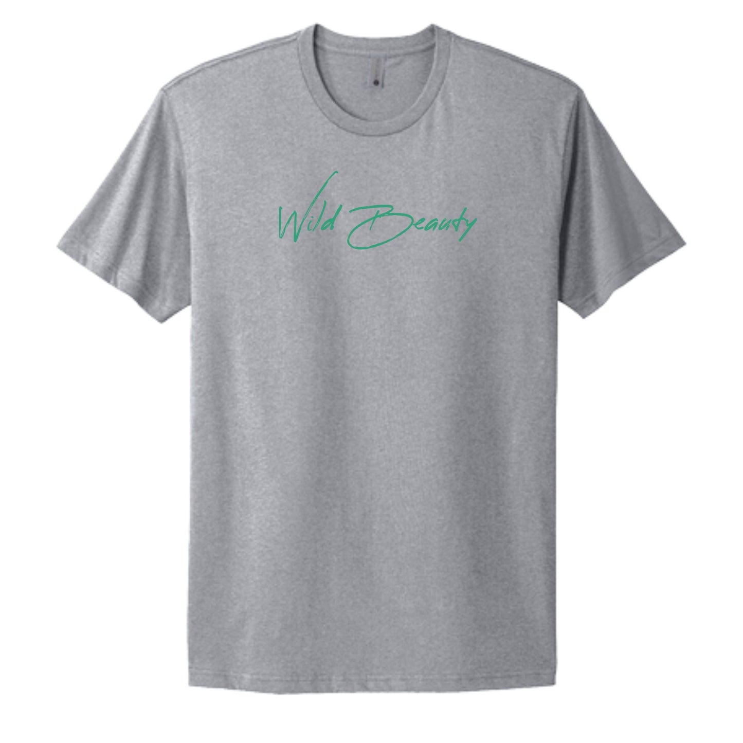 "Wild Beauty" in lime green Adult 100% Cotton Tee