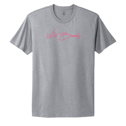 "Wild Beauty" in pink Adult 100% Cotton Tee