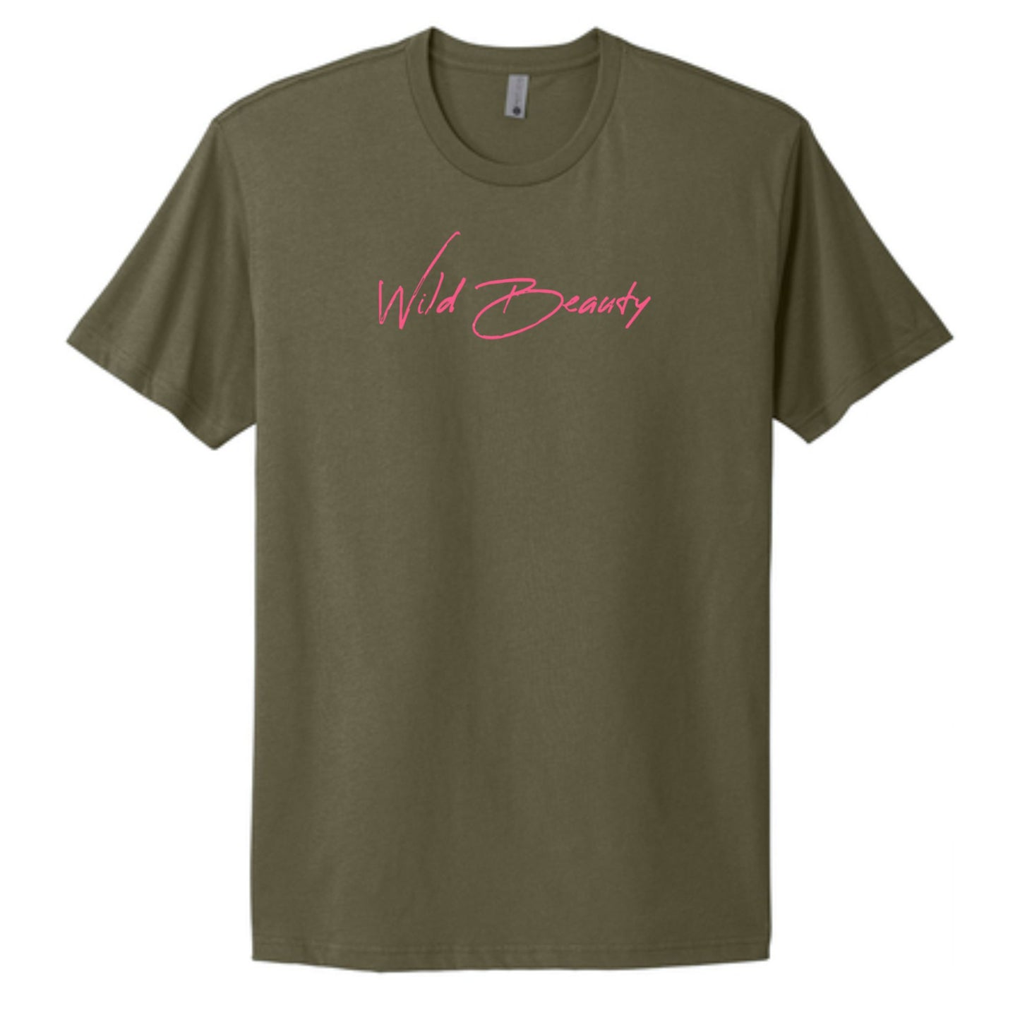 "Wild Beauty" in pink Adult 100% Cotton Tee