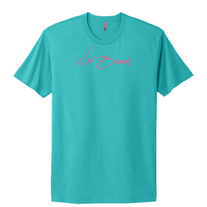 "Wild Beauty" in pink Adult 100% Cotton Tee