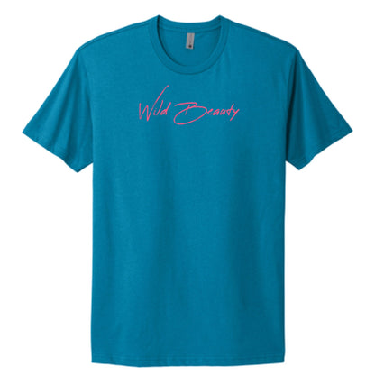 "Wild Beauty" in pink Adult 100% Cotton Tee