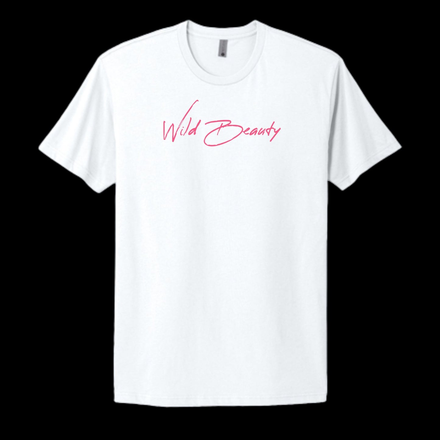 "Wild Beauty" in pink Adult 100% Cotton Tee