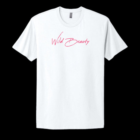 "Wild Beauty" in pink Adult 100% Cotton Tee